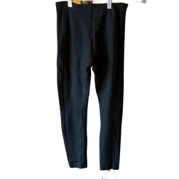 Lysse Black Shimmer Crepe Ponte Seam Pants Size Small - Picture 4 of 5